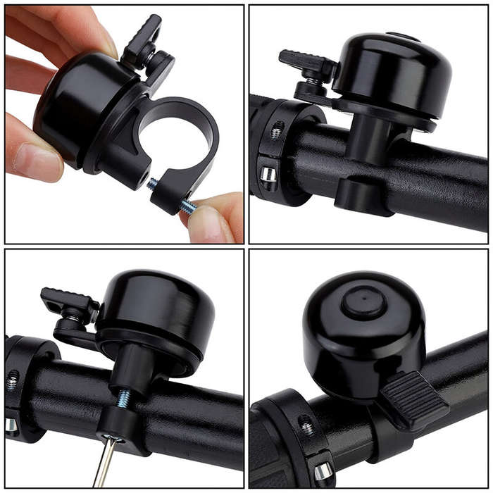 Blue - Aluminum Alloy Bike Bell Loud Melodious Sound Classic Mini Lightweight Bicycle Bell For Kids