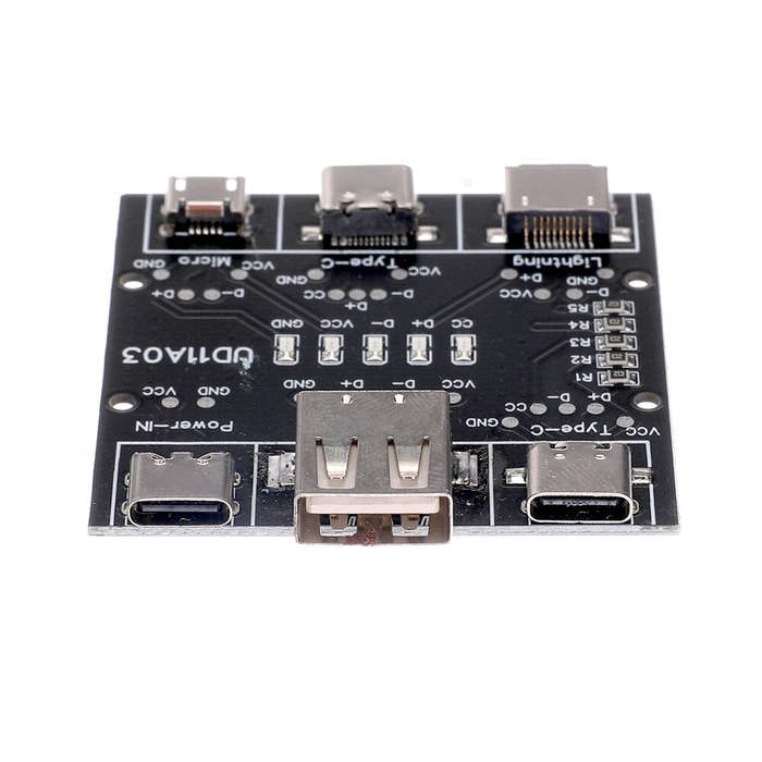 3Pcs Multifunction USB Cable Tester USB A to Type-c Micro Lighting Short Circuit On-Off Data Cable T