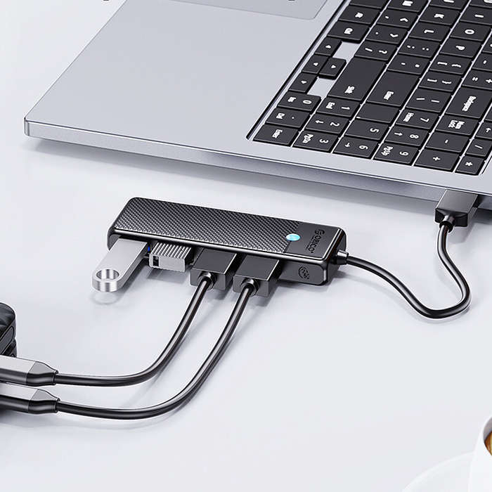 Orico 4-in-1 USB3.0 Hub Docking Station USB Adapter with USB3.0*4 for PC Laptop Computer Matebook Ma