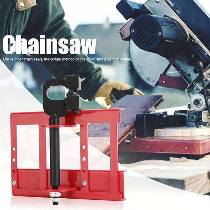 Red - Chainsaw Open Plate Rack Mini Open Plate Rack Vertical Cut Plate Rack Explosion Woodworking Ch