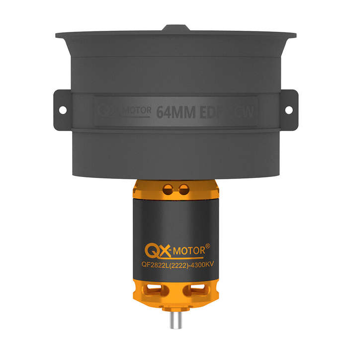 CCW - QX-Motor 64mm 12-Blade Ducted Fan EDF Unit CW/CCW With QF2822 2100KV 2300KV 3300KV 4300KV Brus
