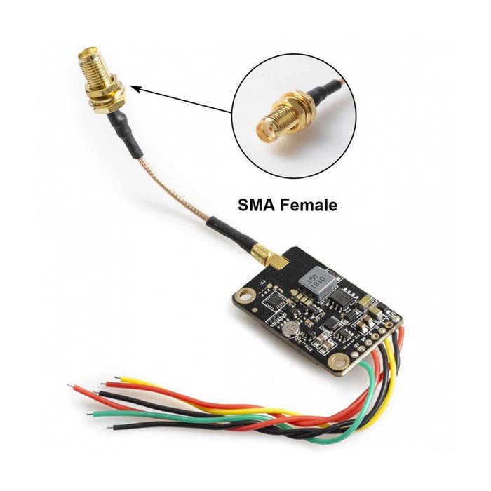 SMA Female - AKK FX2 Ultimate Mini International 5.8GHz 40CH 25mW/200mW/600mW/1200mW Switchable FPV