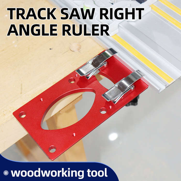 Red - ENJOYWOOD Track Saw Rail Square Guide Right Angle Guide Angle Stop for Makita Festool Milwauke