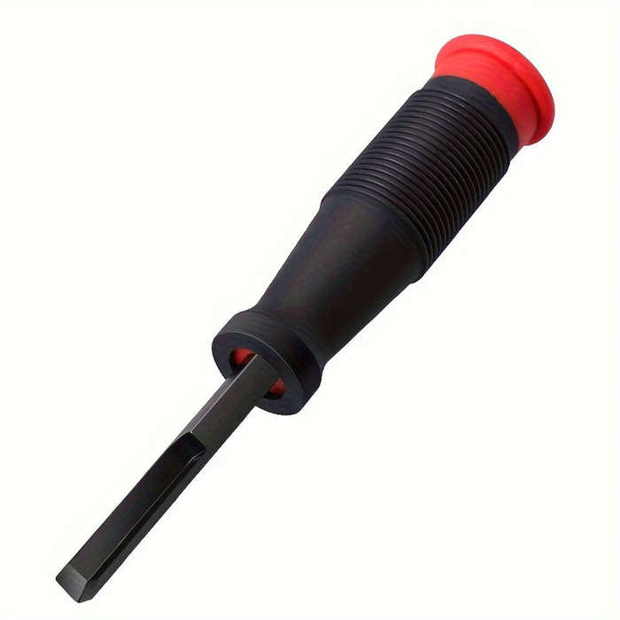 Red - 90 Right Angle Corner Chisel Mortise Chisel High Carbon Steel Blade Plastic Handle 2.76 Inch D