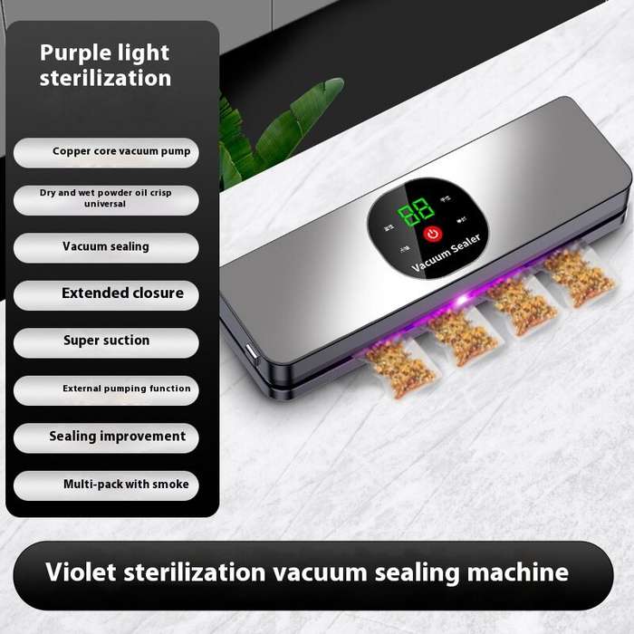 #A - Comfook Portable Cordless Vacuum Sealer With UV Sterilization 26cm Sealing Dry/Moist Modes Touc
