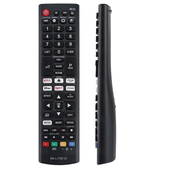 Black - LG RM-L1726 V2 English Version Television Remote Control Portable Smart TV Remote Control Re