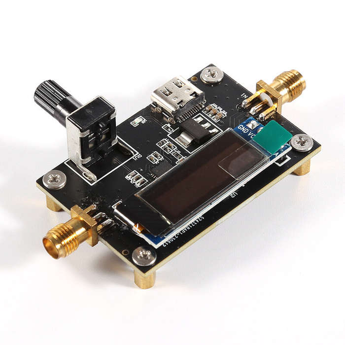 Module Board+Display Screen - GS-AT6-M Digital RF Attenuator Module HMC624A 0.5dB Step Accuracy with