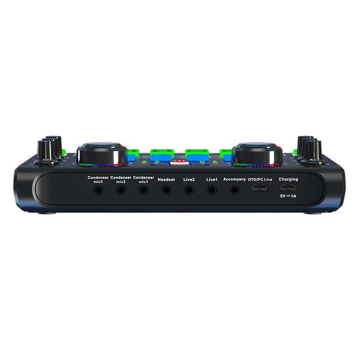 X60 Sound Card English Version Professional Sound Cards Audio Mixer for Karaoke Broadcast KTV Singin