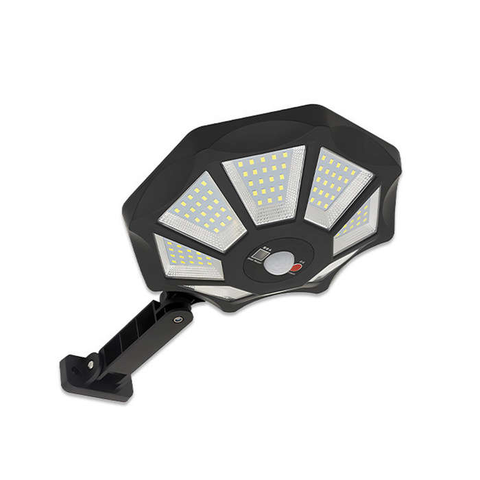 168LED - Outdoor Solar Street Light 168LED Solar Wall Light with Motion Sensor for Garden Warehouse