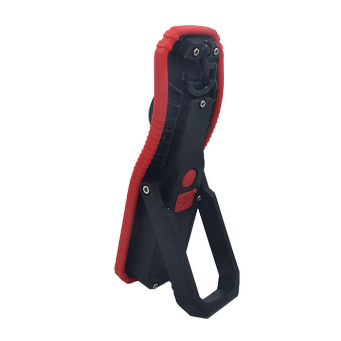 Red - Portable COB LED Flashlight USB Charging Magnetic Lantern Camping Torch Hook Lamp High-Low Mod