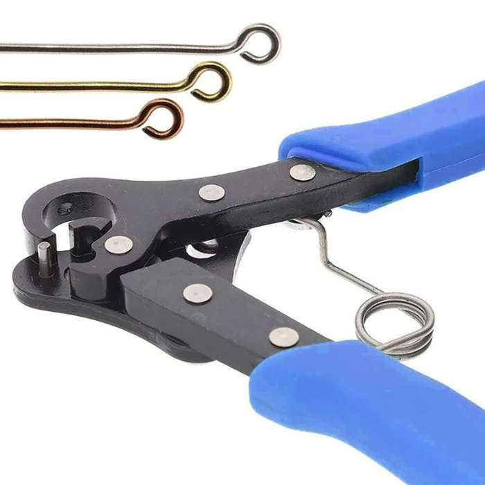 Blue - Wire Rolling Plier High Carbon Steel 9 Pin Jewelry Beading Tool for Copper Metal DIY Coiling