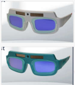 Grey - Automatic Darkening Dimming Welding Glasses Anti-glare Argon Arc Welding Glasses Welder Eye P