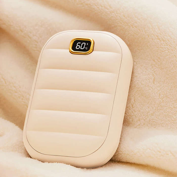 Beige - 2 In 1 Portable Hand Warmer 4000MAH Double-sided Heating Hand Warmer Mini Heater Hand Warmer