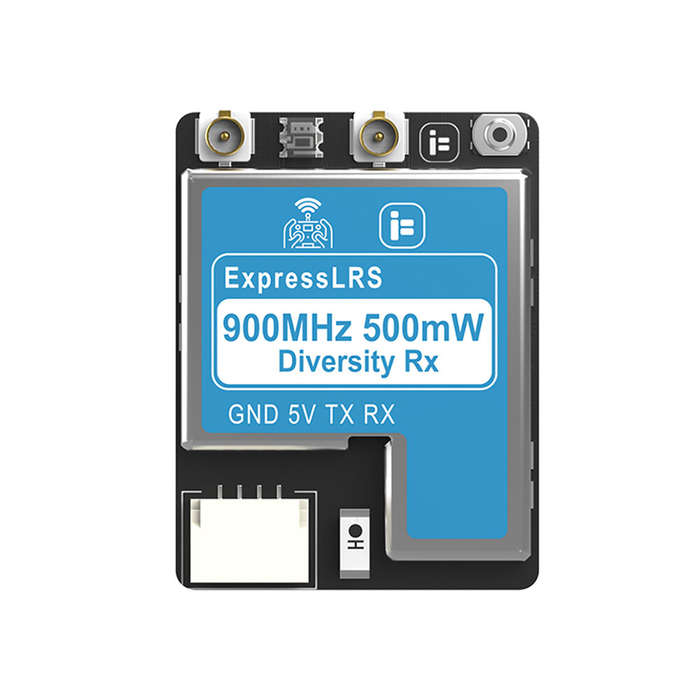 868/915 RX+220mm Big Antenna - iFlight ELRS 2.4GHz/915MHz 250mW/500mW Dual-Antenna True Diversity RX