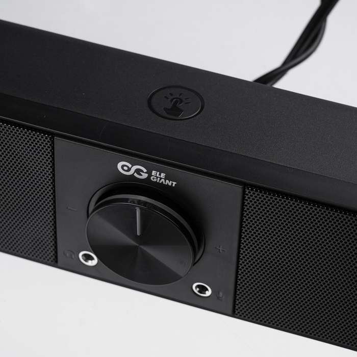 ELEGIANT SR200P 10W Wired Computer Speakers Soundbar with 3 Light Mode Enhanced Stereo USB Powered
