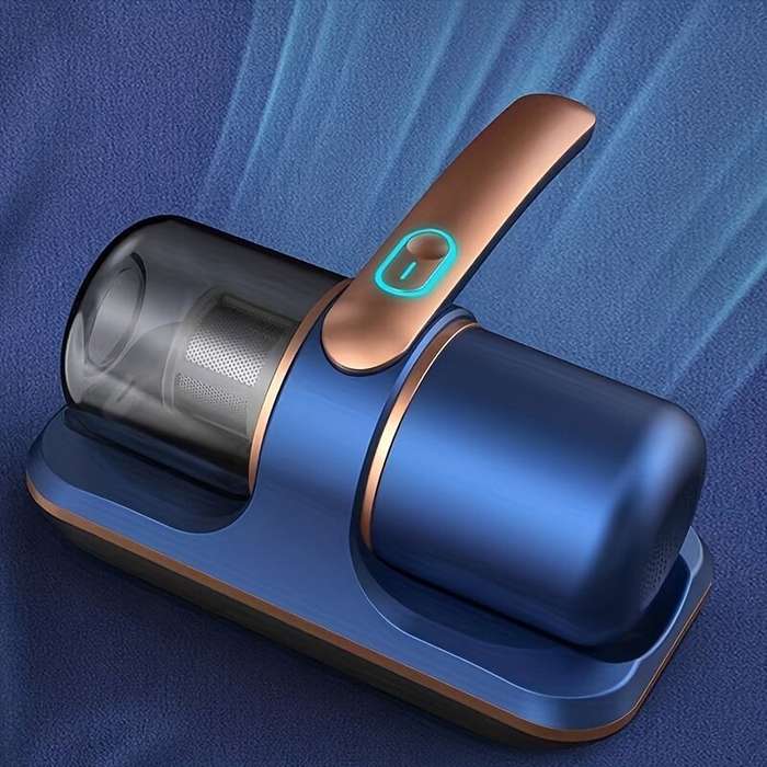 Blue - 8KPa Handheld Vacuum Cleaner Cordless Couch Cleaner Double Beat UV Mattress Machine Deep Clea