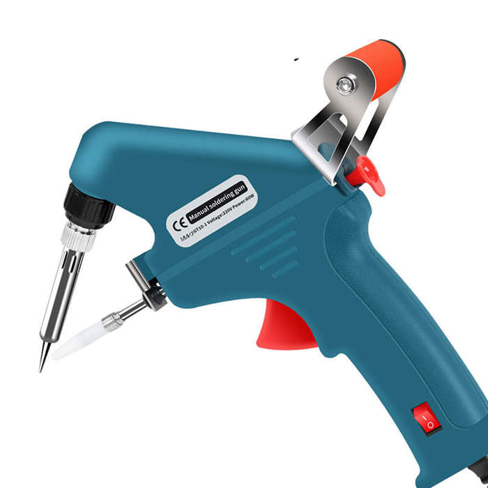EU 220V - 60W Electronic Welding Torch Kit Internal Heat Helping Hand Soldering Iron Set Automatic T