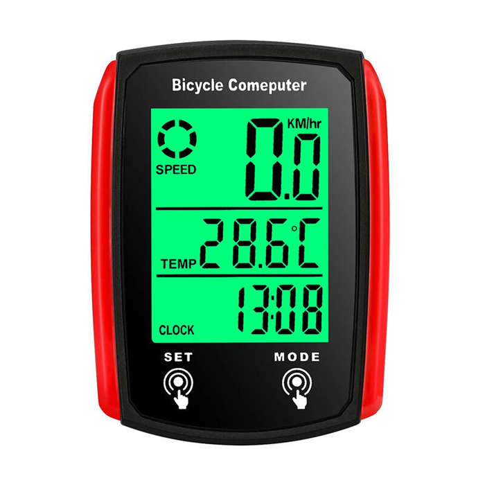 Black - XANES Waterproof Bicycle Computer LCD Display Wired Speedometer Odometer Cycling Digital Bik