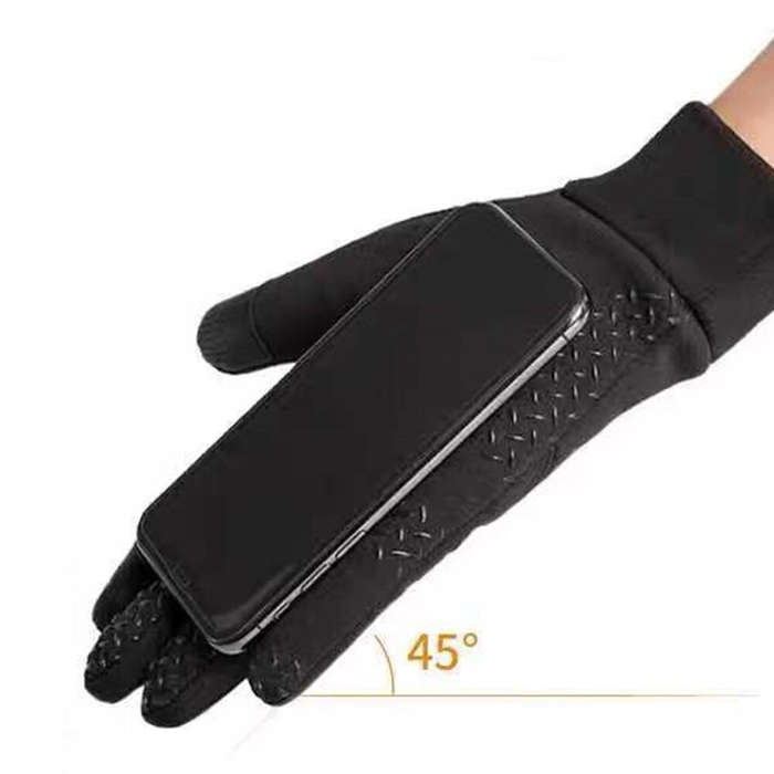 XL - TENGOO Winter Outdoor Sports Cycling Gloves Windproof Waterproof Fleece Cold-Proof Ski Finger T