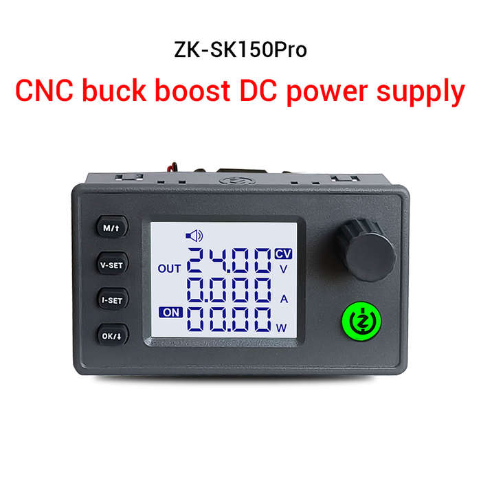 Black - WUZHI ZK-SK150 Pro CNC DC Voltage Buck-Boost Power Supply 150W 40V 8A Adjustable Constant Vo