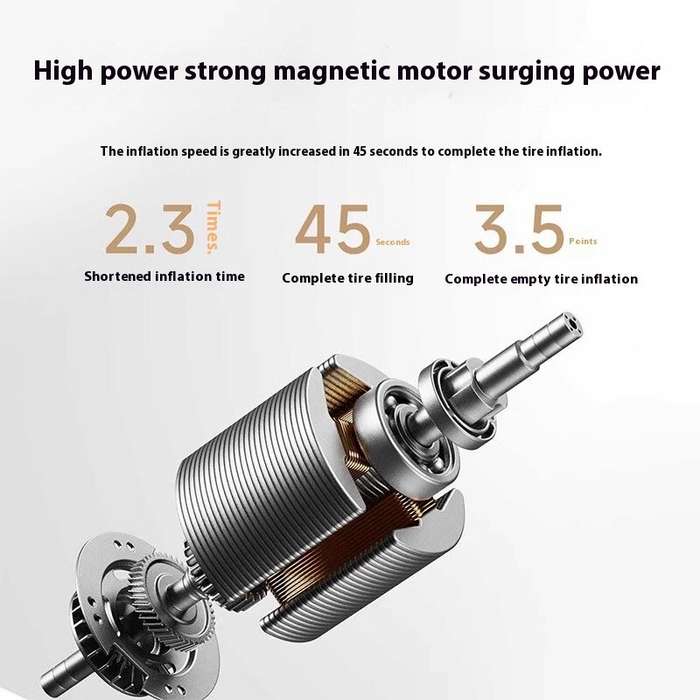 Black - Xiaomi Mijia Air Pump 2Pro Portable Electric Air Compressor 150psi High Pressure Inflatable