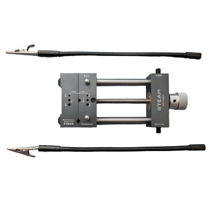Black - STEAM-RC HOT10021 Tool Rack Universal Welding Clip for Black Helicopter Model 3D Flight Adju