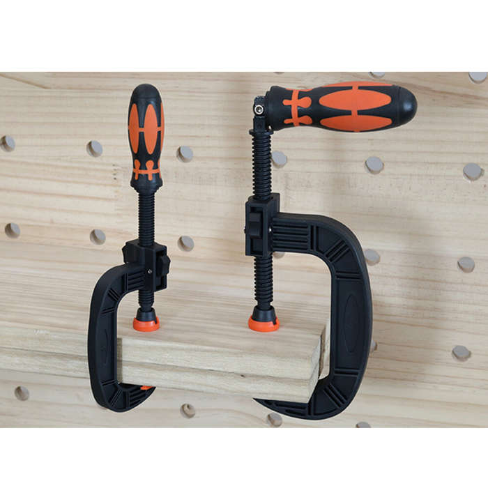 3 Inch - Heavy-Duty G-clamp C-Shaped Clip Swivel Jaw Pad Design and Easy Adjustment Feature for Opti