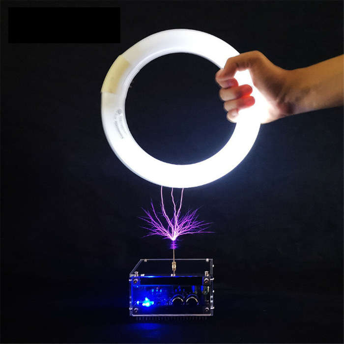 EU - Stark Long Arc And Bluetooth Music Dual Mode Music Tesla Coil Palm Flash Bluetooth Flash Length