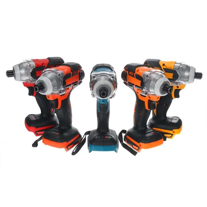 Blue - 3/8" Brushless Impact Wrench Cordless 550N.M High Torque For 18V Battery