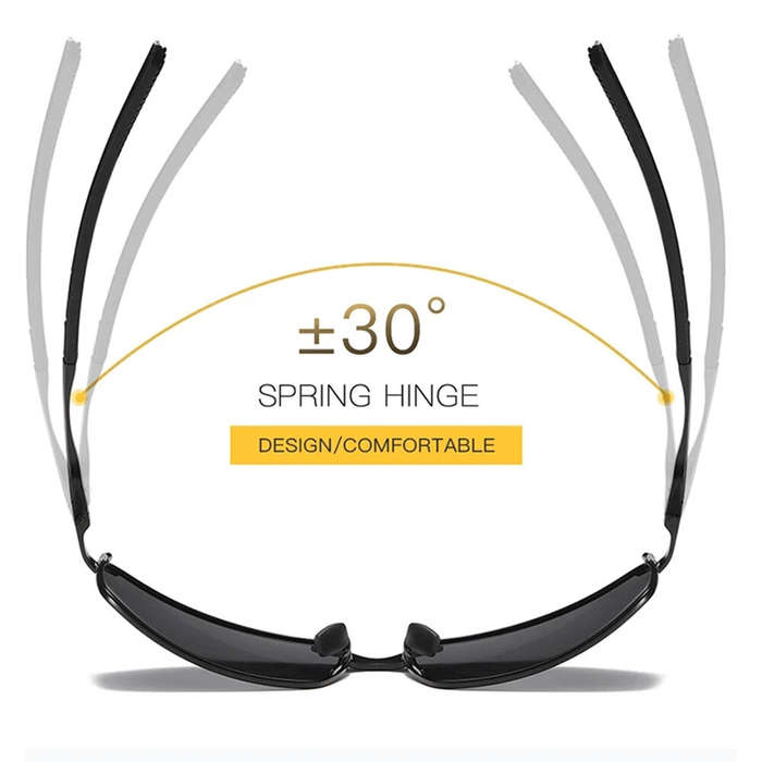 Black Gold - Vintage Classic Fashion Pilot Sunglasses Men UV400 Protection Eyeglasses for Outdoor Be
