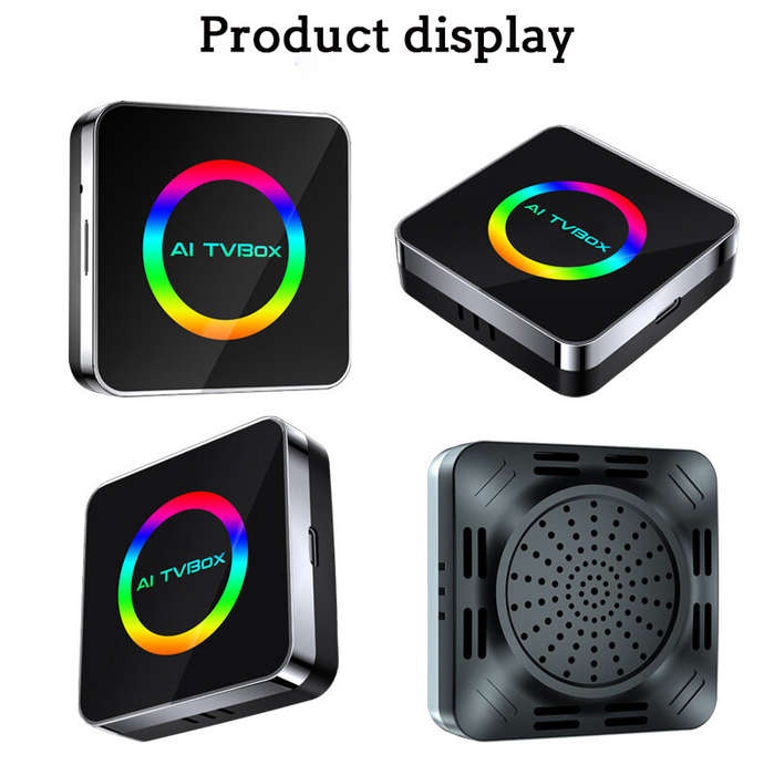 Black - LAESD Wireless Carplay Adapter To Android 13 Car AI Box Android Auto Original Car to Android