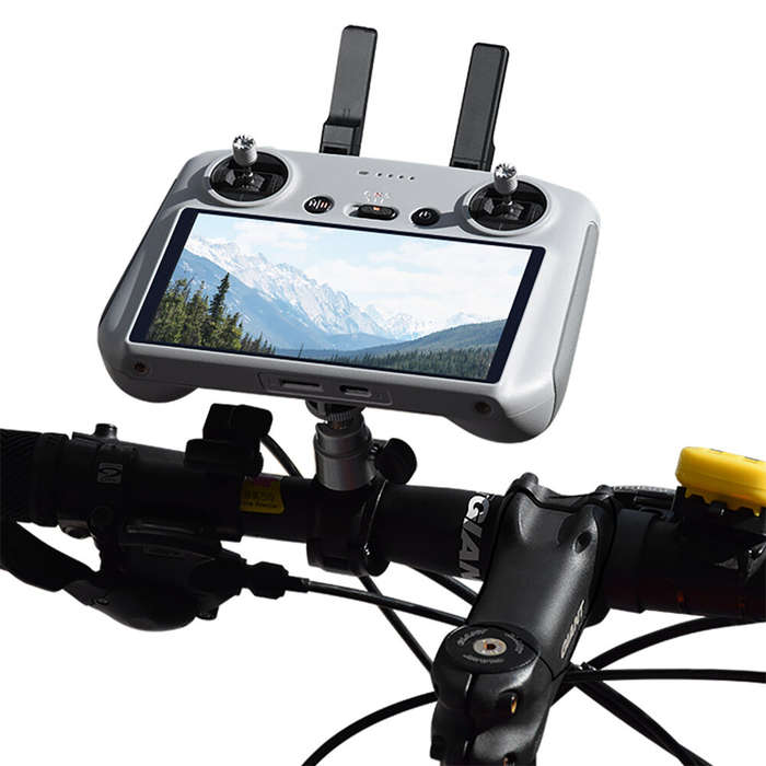 BRDRC RC / RC 2 Screen Remote Control Riding Bracket Action Camera Holder Bike Handle Clamp Bicycle