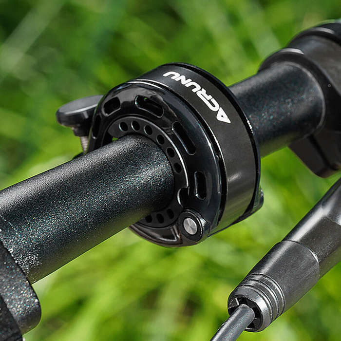 Black - ACRUNU Bicycle Bell Invisible Cycling Safety Signal Warning Sound Loud and Clear Ringtone Fa