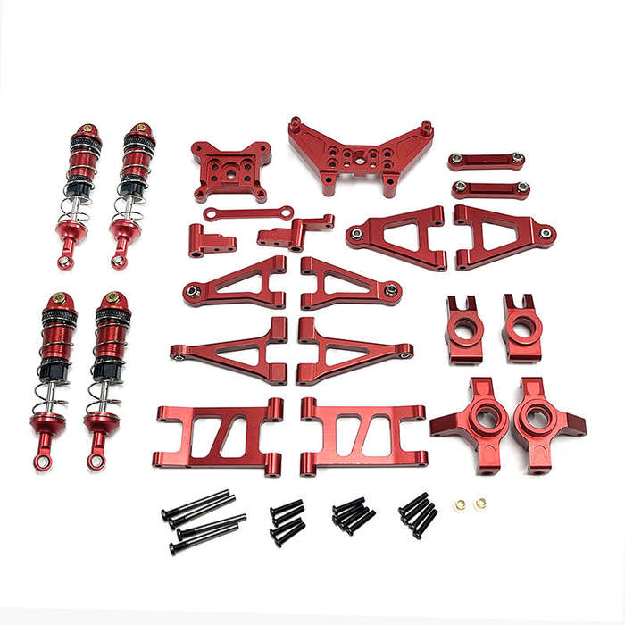 Silver - Upgrade Parts For MJX 14301 14302 14303 Metal Suspension Arm Steering Cup Shock Absorber St