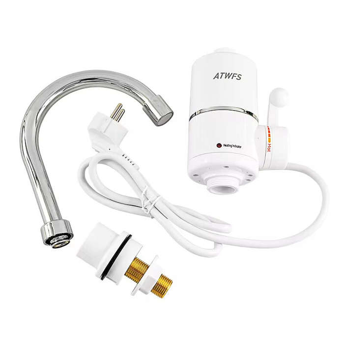 EU - 3000W Fast Electric Water Heater Tap IPX4 Waterproof Instant Heating Multi-layer Coated EU Plug