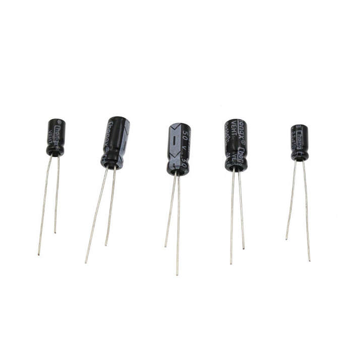 200PCS 15 Values 0.1UF-220UF In-line Electrolytic Capacitor Assortment Kit 10V 16V 25V 50V