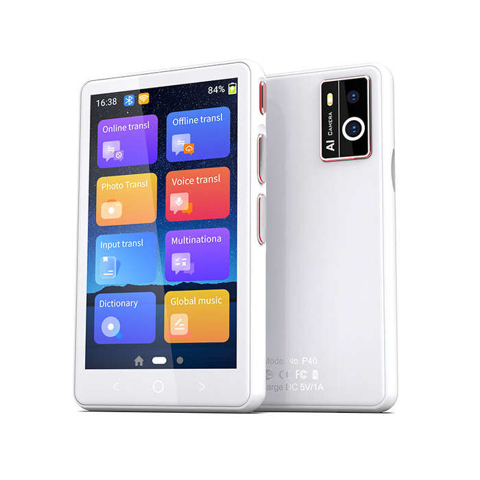 Black - WiFi Version P40 Translator 138 Voice Translations 19 Accurate Offline Translations 57 Photo