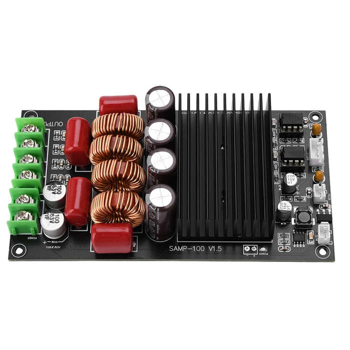 Black - TPA3255 Dual Channel Audio Power Amplifier Board 2x300W Digital HiFi Stereo High Fidelity So