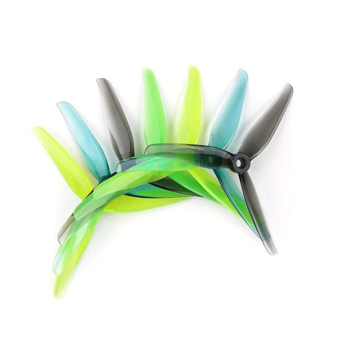 Transparent Blue - 6 Pairs iFlight Nazgul F5 5.1Inch 3-blade 5mm Hole CW CCW Propeller for RC Racing