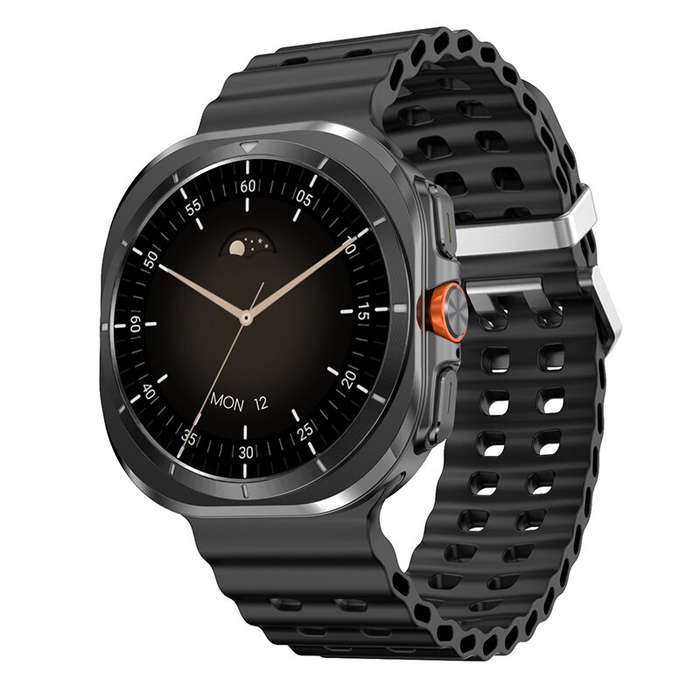 Black - DT NO.I DT Watch Ultra 1.5inch HD Screen Built-in 4GB Memory 1000+ Songs ChatGPT/Recorder/NF