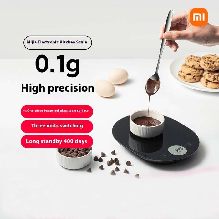 Black - XIAOMI Mijia Electronic Scale Precision Electronic Scale High-Precision 1g to 3000g Kitchen
