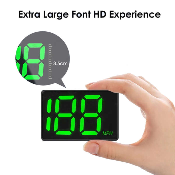 MPH - Universal Car GPS HUD Heads Up Display Car Speedometer Display Vehicle Speed Kilometers Miles