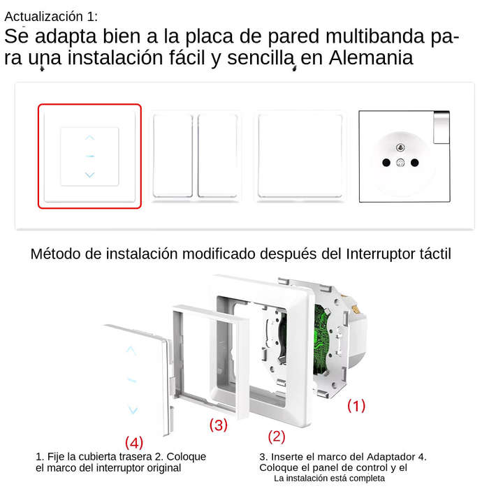 Black - MoesHouse Tuya WiFi Smart Curtain Switch Touch Panel for Motorized Curtains and Roller Blind
