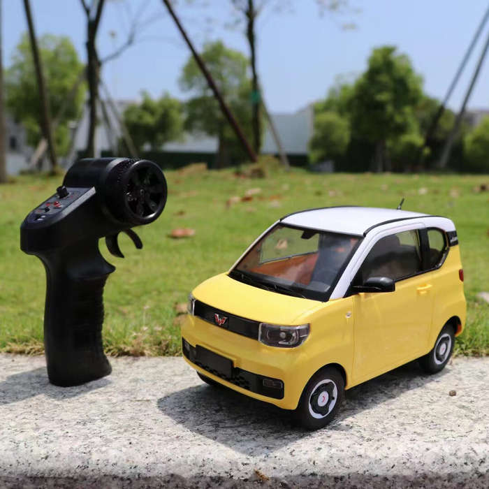 Yellow - WPL D32 D22 1/16 2.4G Mini RC Car 4CH Off-Road Remote Control Drift High Speed Car With Led