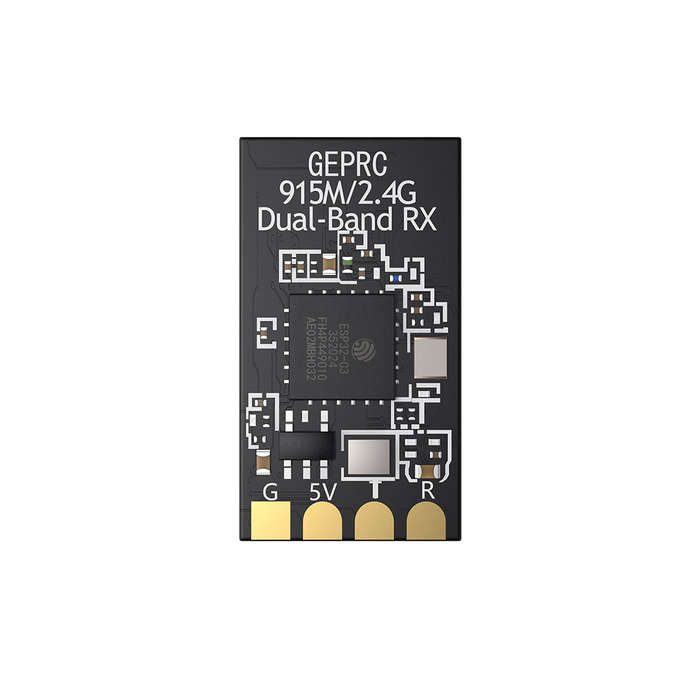 1pc - GEPRC ELRS Nano 915M/2.4G Dual-Band ExpressLRS Open-Source T-Antenna Receiver for FPV Racer Dr
