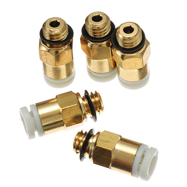 Creality 3D 5PCS 3D Printer M6 Thread Nozzle Brass Pneumatic Connector Quick Joint For Remote Extrud