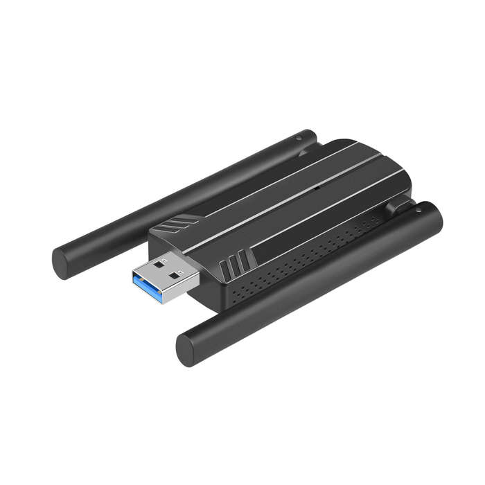 Black - MT1808 AX3000 Wifi6 Dual-band Wireless Network Cards USB Wireless Dongle USB3.0 WiFi Receive