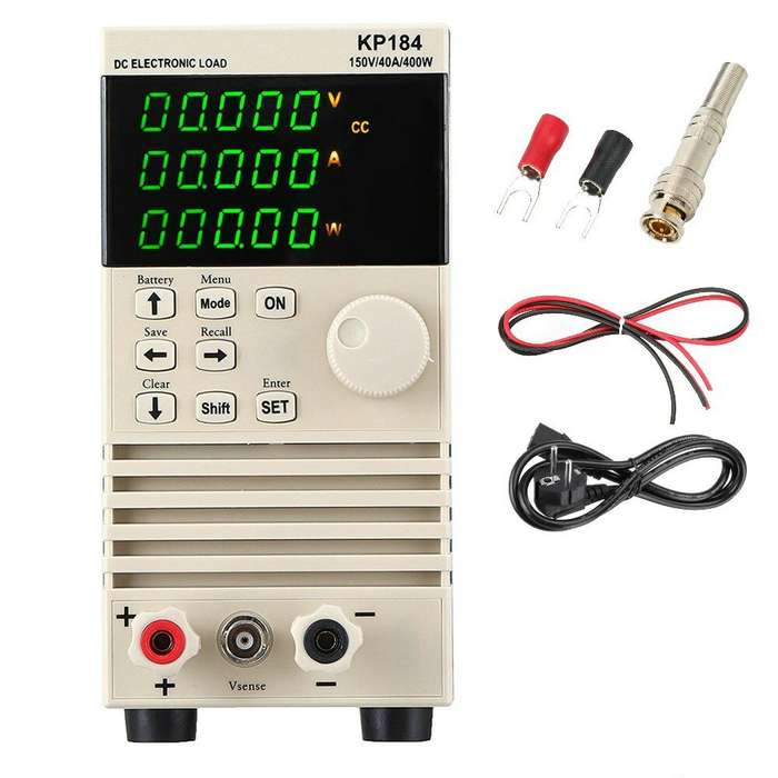 KP184 DC Electronic Load Battery Capacity Tester RS485/232 400W 150V 40A AC220V Professional Battery