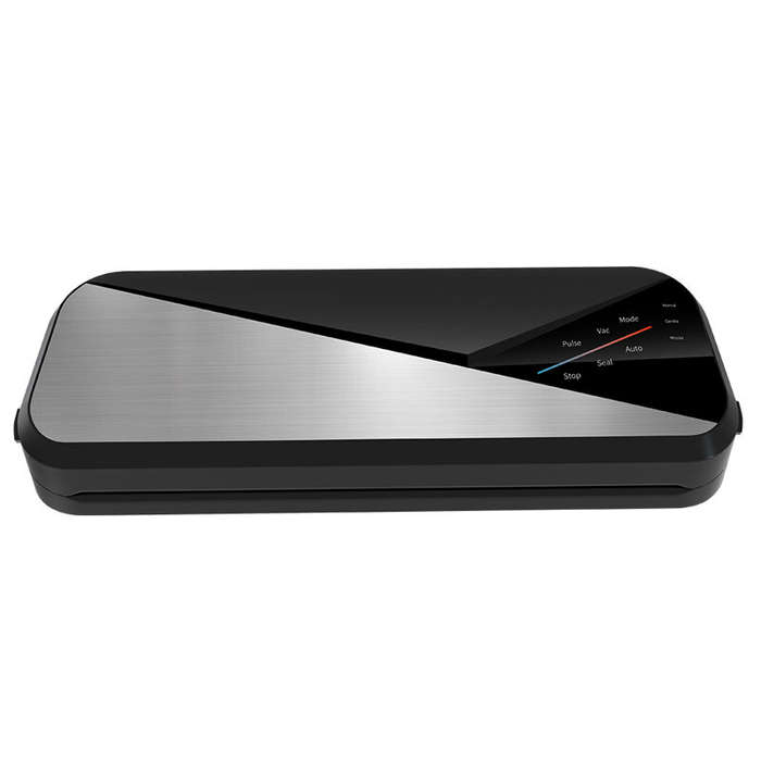 Black - Household Automatic Vacuum Sealer for Food Storage With 80kPa Powerful Suction Digital Displ