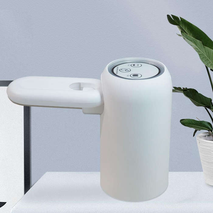 White - MEMEMAX Foldable Dual-Pump Water Dispenser Portable Rechargeable 300ML/1000ML Auto Stop Wate